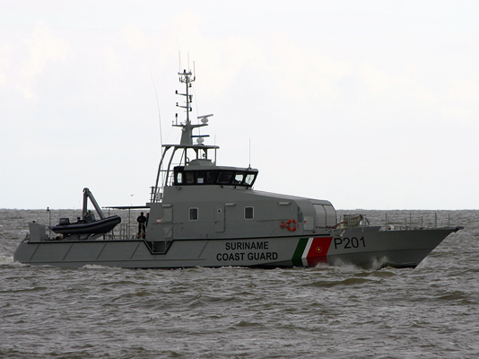 PSS on Suriname Coast Guard vessel